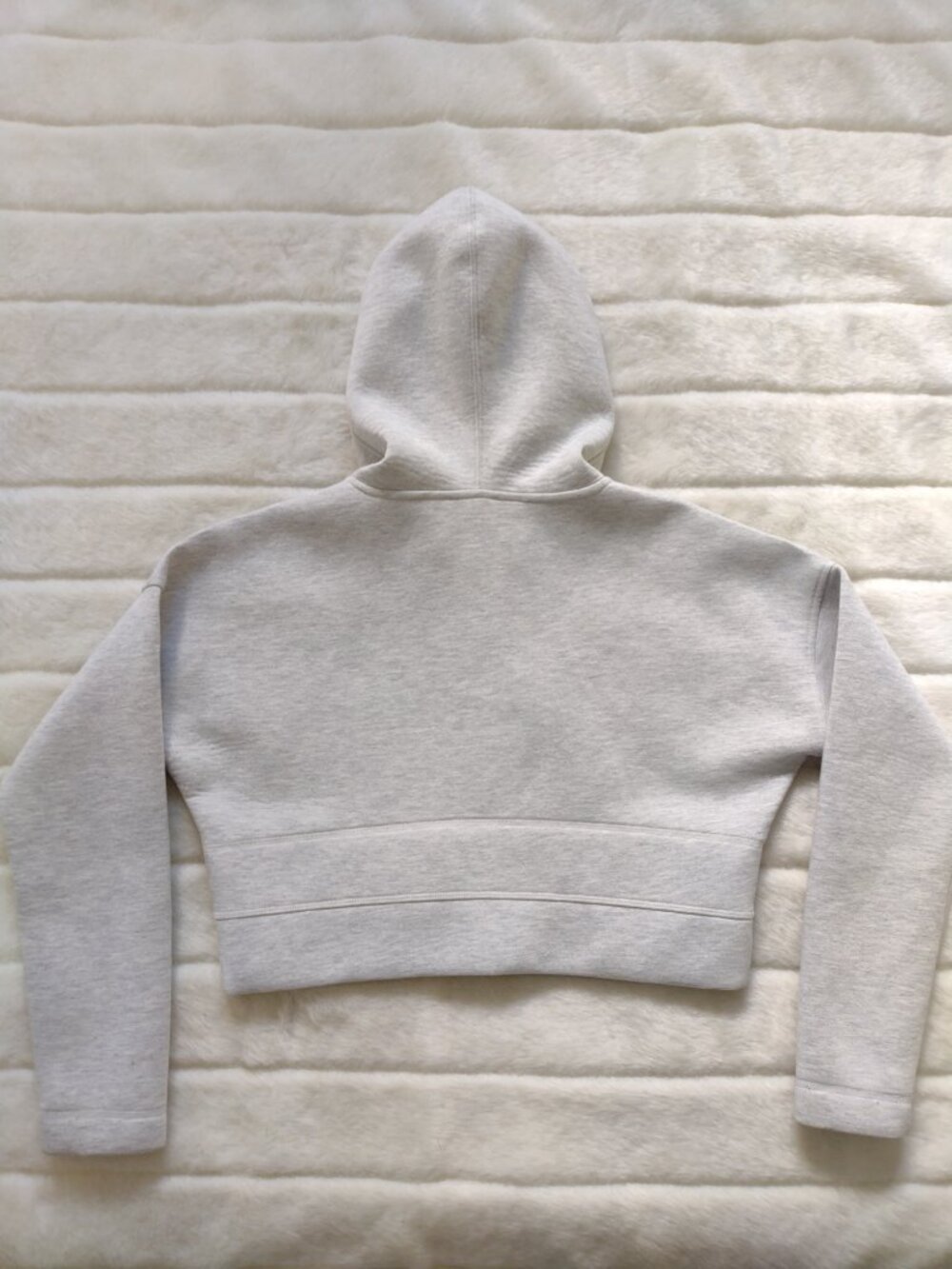 Athleta Women's Crop Hoodie Sweatshirt Gray Small - Picture 4 of 7